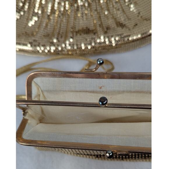 Vtge Whiting and Davis 2pc set convertible purse and money/makeup bag Purse EUC - Picture 2 of 14